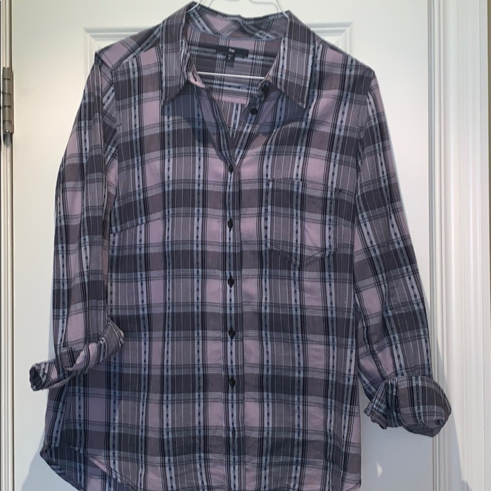 Plaid button down